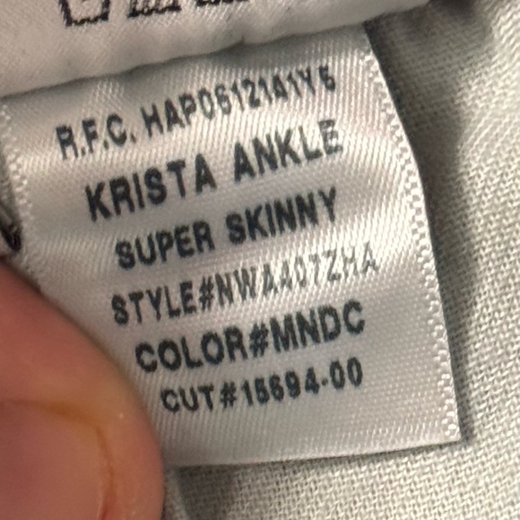 NWT HUDSON KRISTA CROP SUPER SKINNY JEANS WOMEN’S SIZE 27 COLOR MNDC - Picture 11 of 13